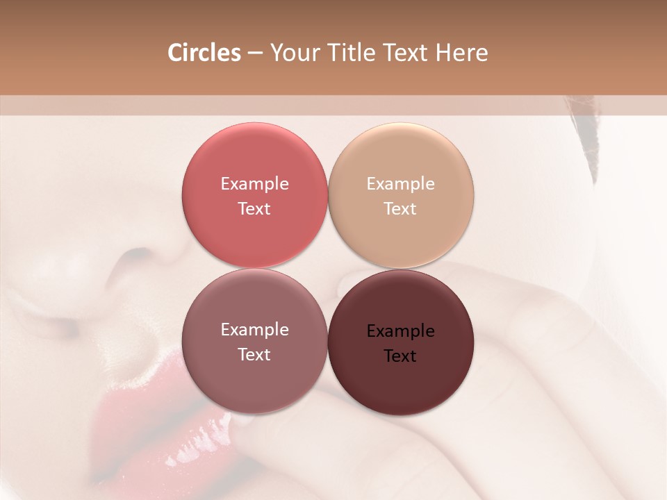 Portrait Hand Girl PowerPoint Template