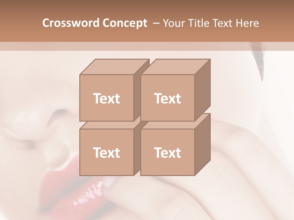 Portrait Hand Girl PowerPoint Template