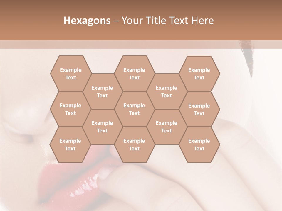 Portrait Hand Girl PowerPoint Template