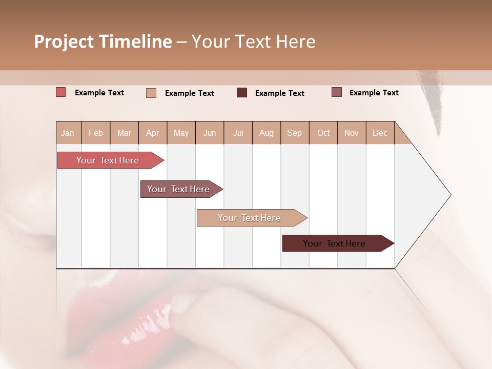 Portrait Hand Girl PowerPoint Template