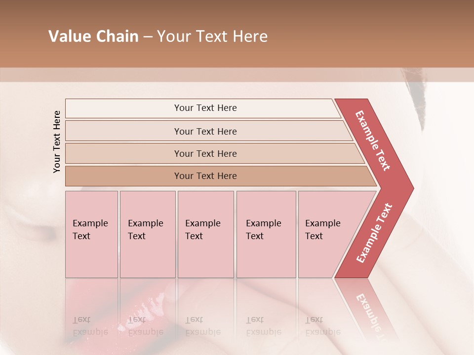 Portrait Hand Girl PowerPoint Template