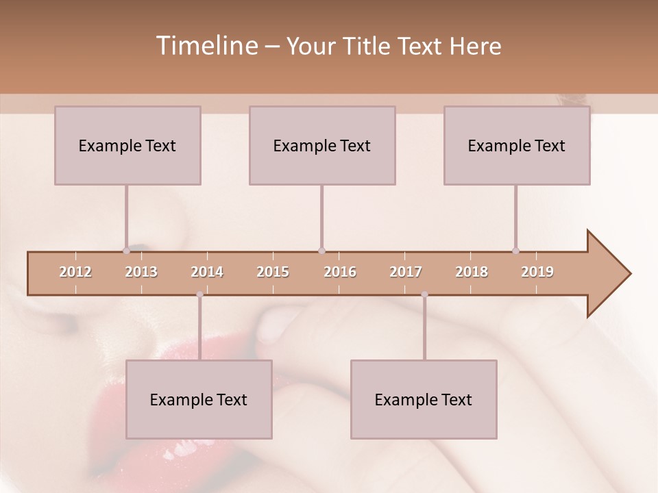 Portrait Hand Girl PowerPoint Template