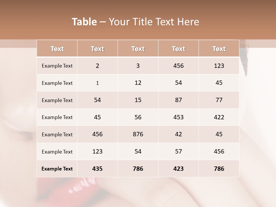 Portrait Hand Girl PowerPoint Template