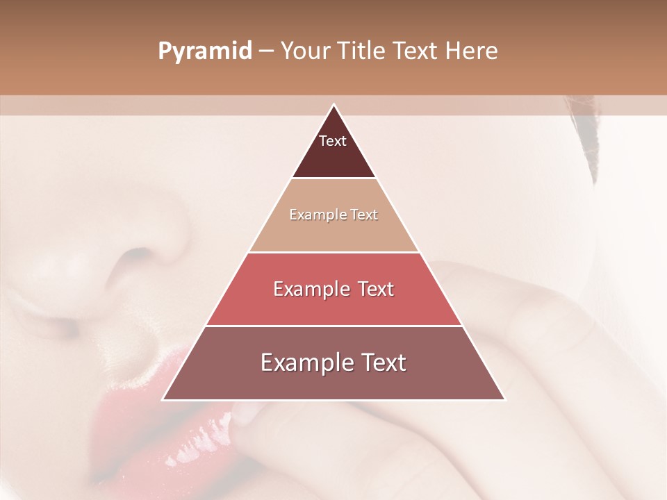 Portrait Hand Girl PowerPoint Template