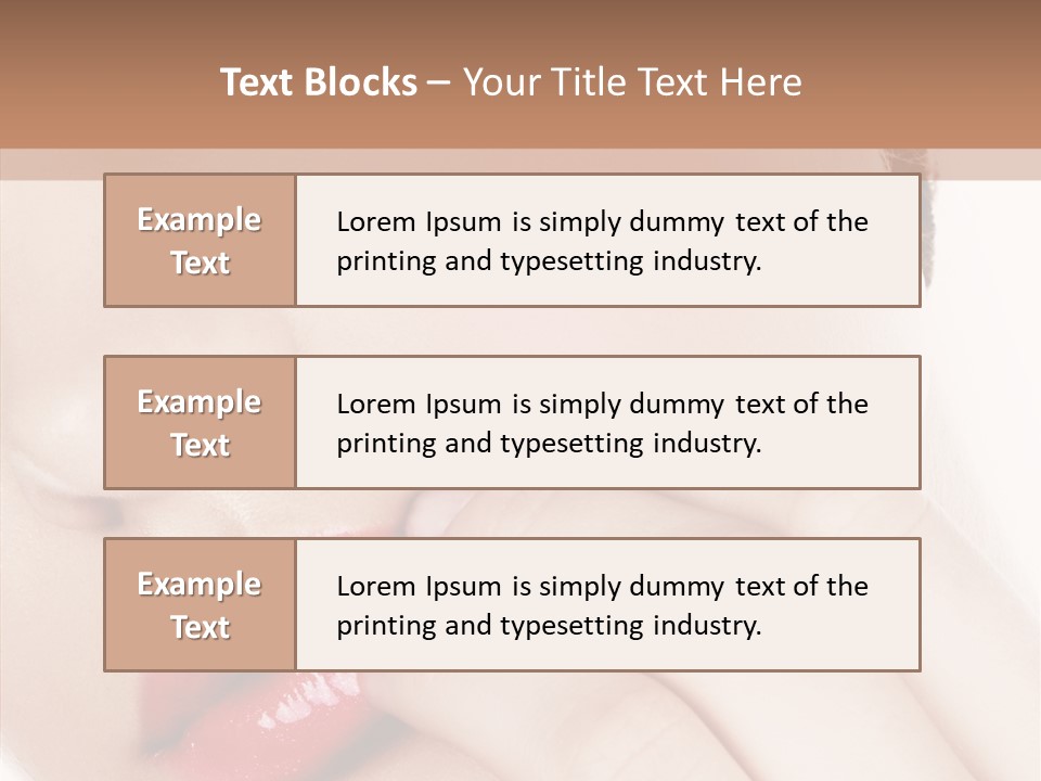 Portrait Hand Girl PowerPoint Template