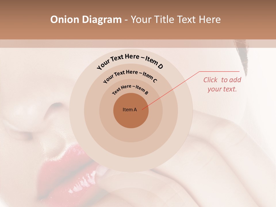 Portrait Hand Girl PowerPoint Template