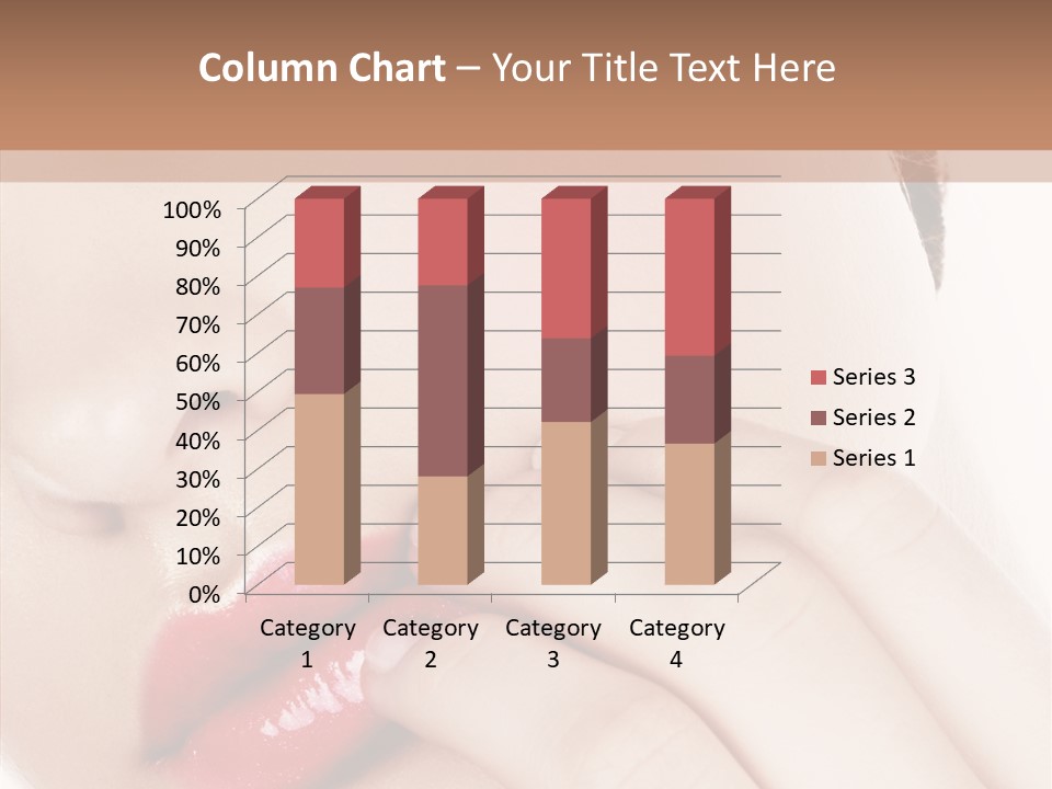 Portrait Hand Girl PowerPoint Template