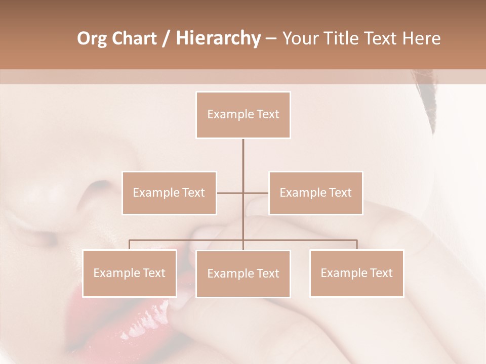 Portrait Hand Girl PowerPoint Template