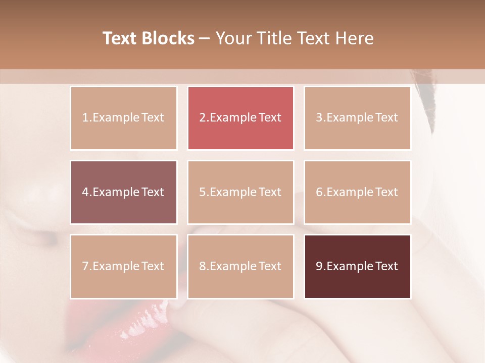 Portrait Hand Girl PowerPoint Template