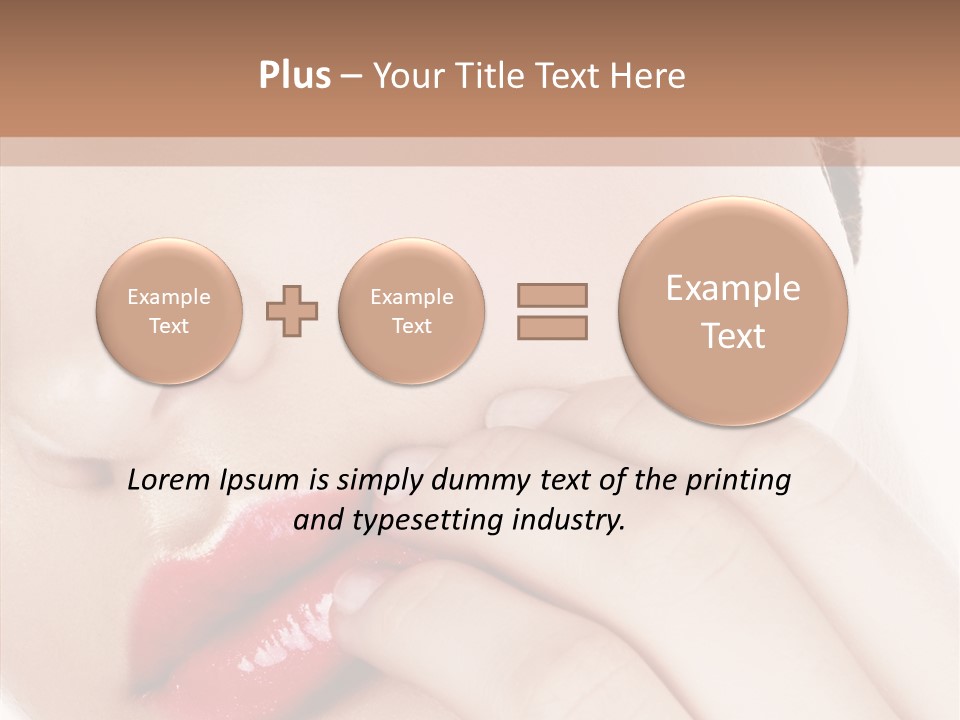 Portrait Hand Girl PowerPoint Template