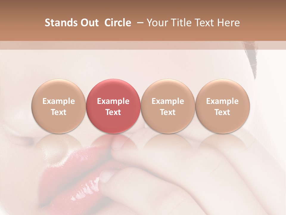 Portrait Hand Girl PowerPoint Template