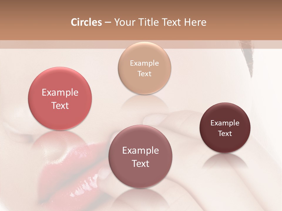 Portrait Hand Girl PowerPoint Template