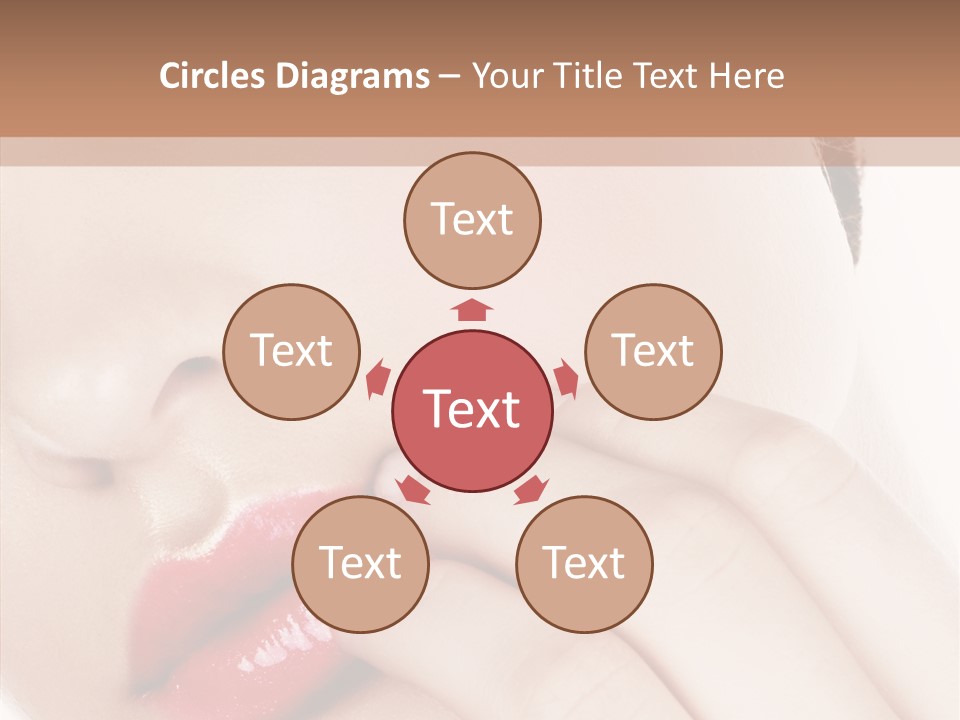 Portrait Hand Girl PowerPoint Template