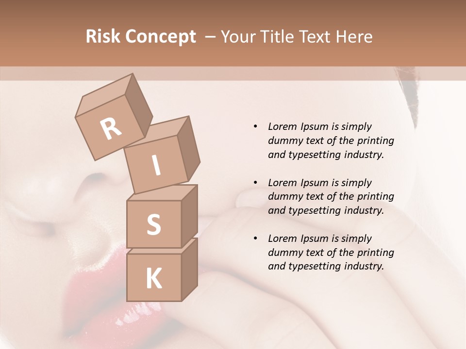 Portrait Hand Girl PowerPoint Template