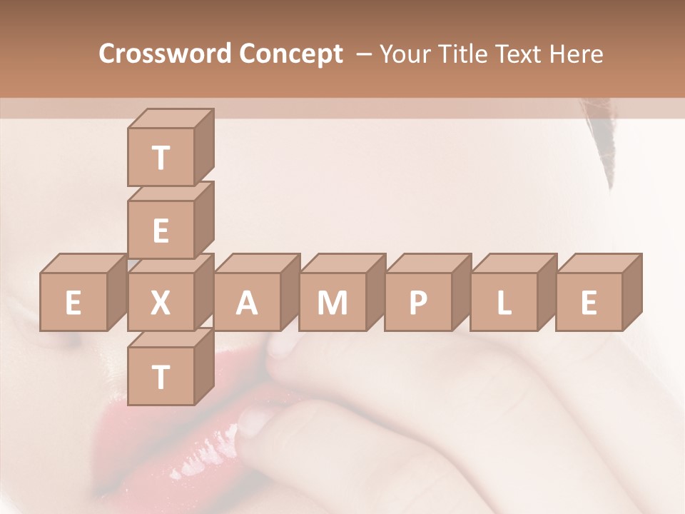 Portrait Hand Girl PowerPoint Template