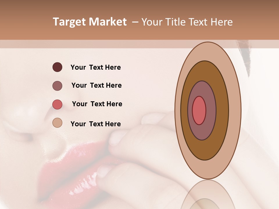 Portrait Hand Girl PowerPoint Template