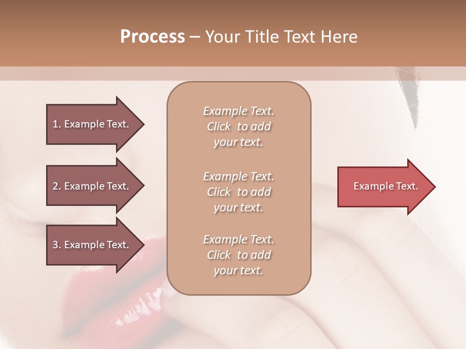 Portrait Hand Girl PowerPoint Template