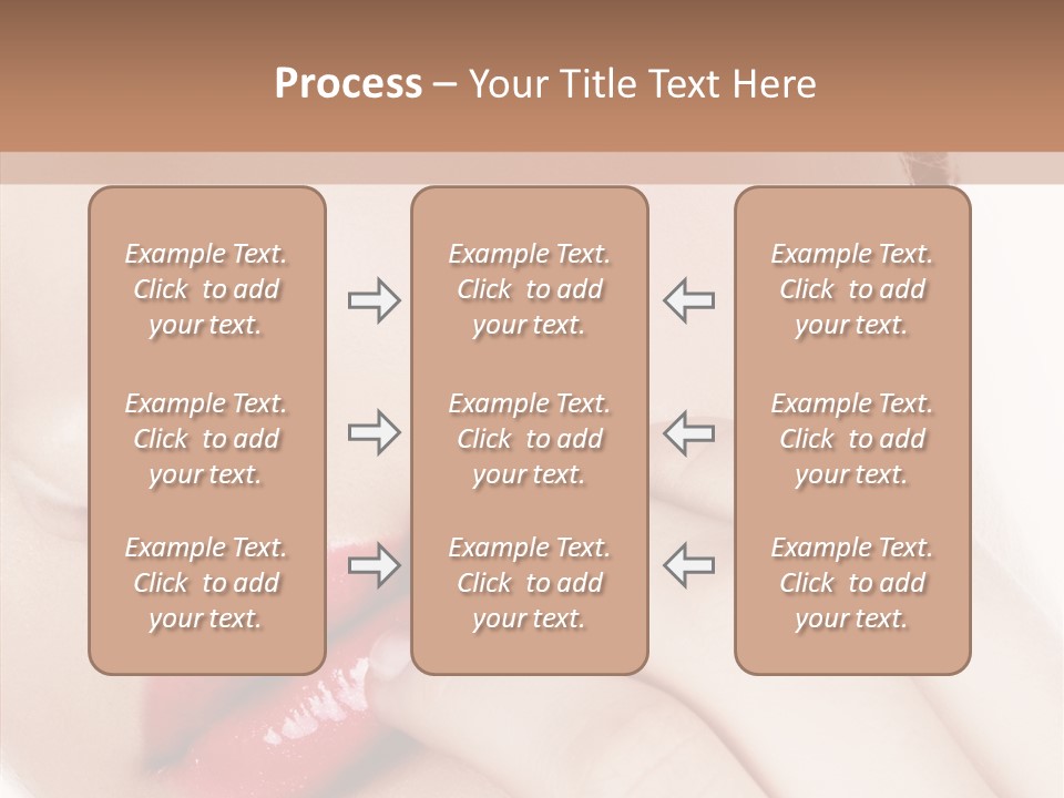 Portrait Hand Girl PowerPoint Template