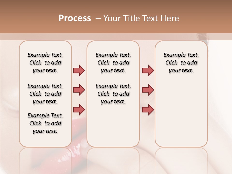 Portrait Hand Girl PowerPoint Template