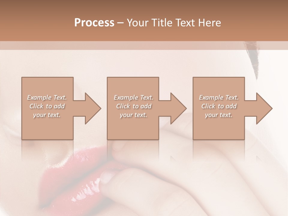 Portrait Hand Girl PowerPoint Template