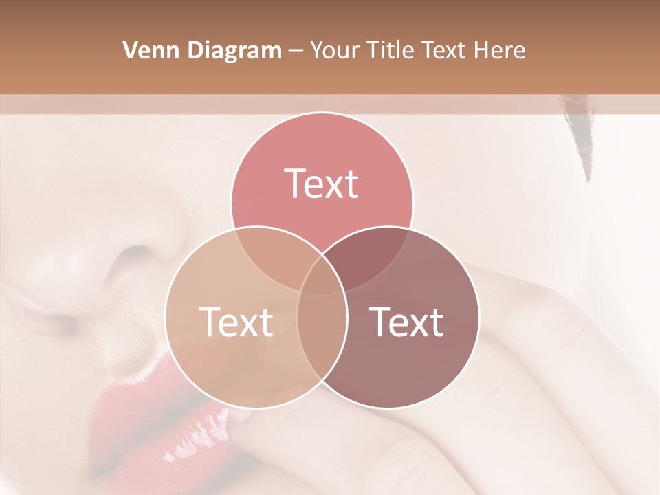 Portrait Hand Girl PowerPoint Template