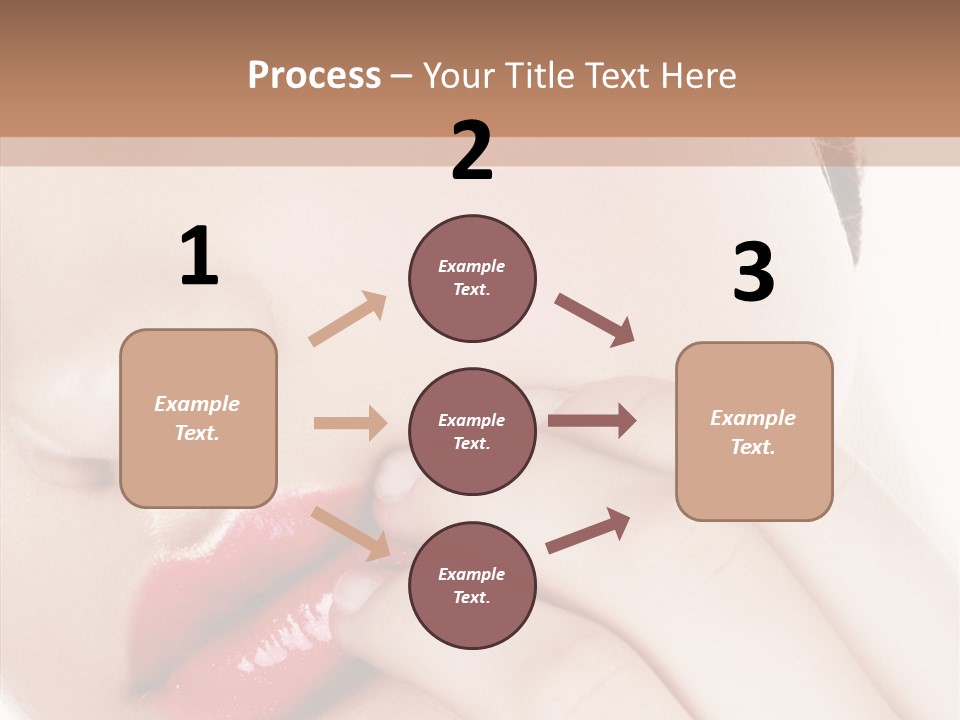 Portrait Hand Girl PowerPoint Template