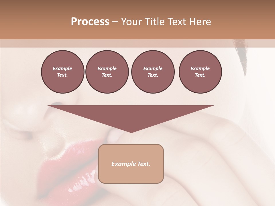 Portrait Hand Girl PowerPoint Template