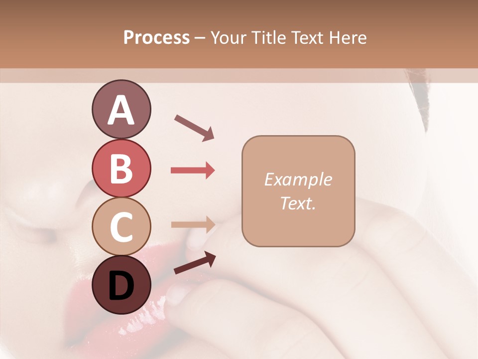 Portrait Hand Girl PowerPoint Template