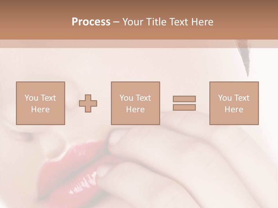 Portrait Hand Girl PowerPoint Template