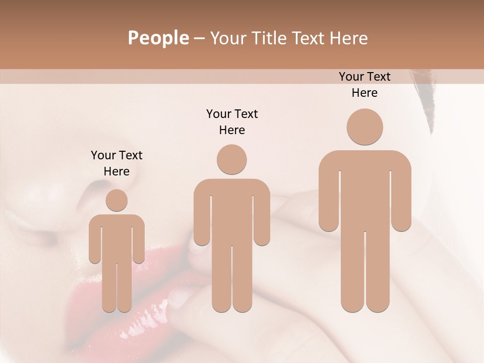 Portrait Hand Girl PowerPoint Template