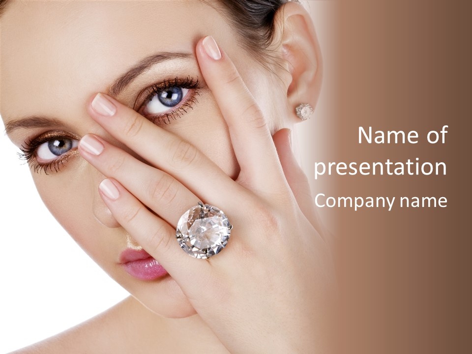 Fingers Makeup Gorgeous PowerPoint Template