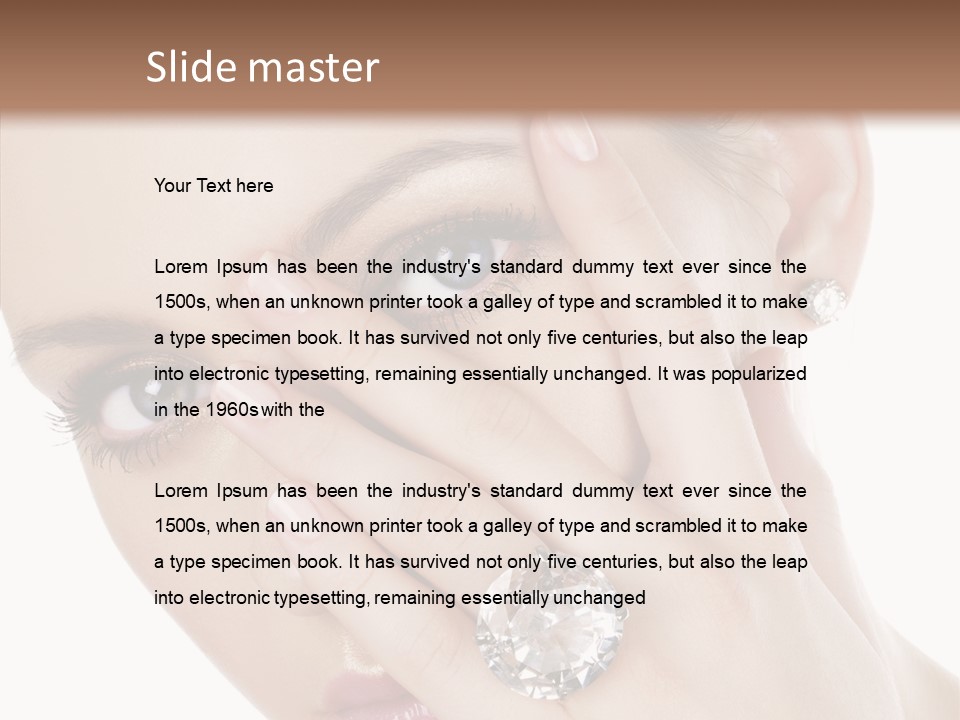 Fingers Makeup Gorgeous PowerPoint Template