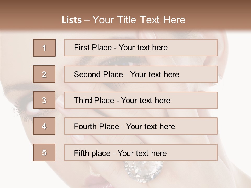 Fingers Makeup Gorgeous PowerPoint Template