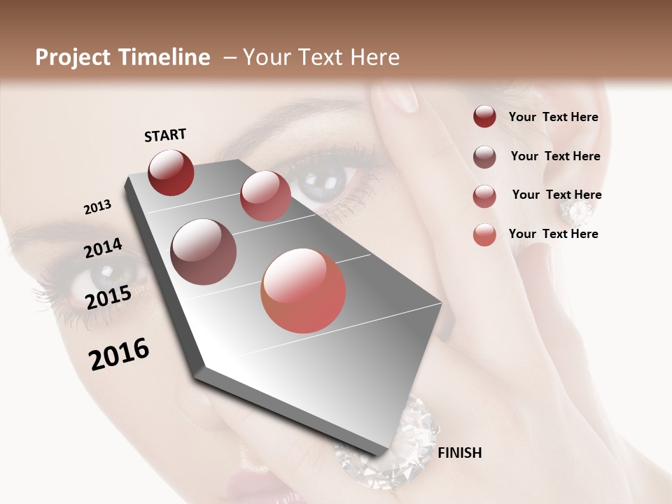 Fingers Makeup Gorgeous PowerPoint Template