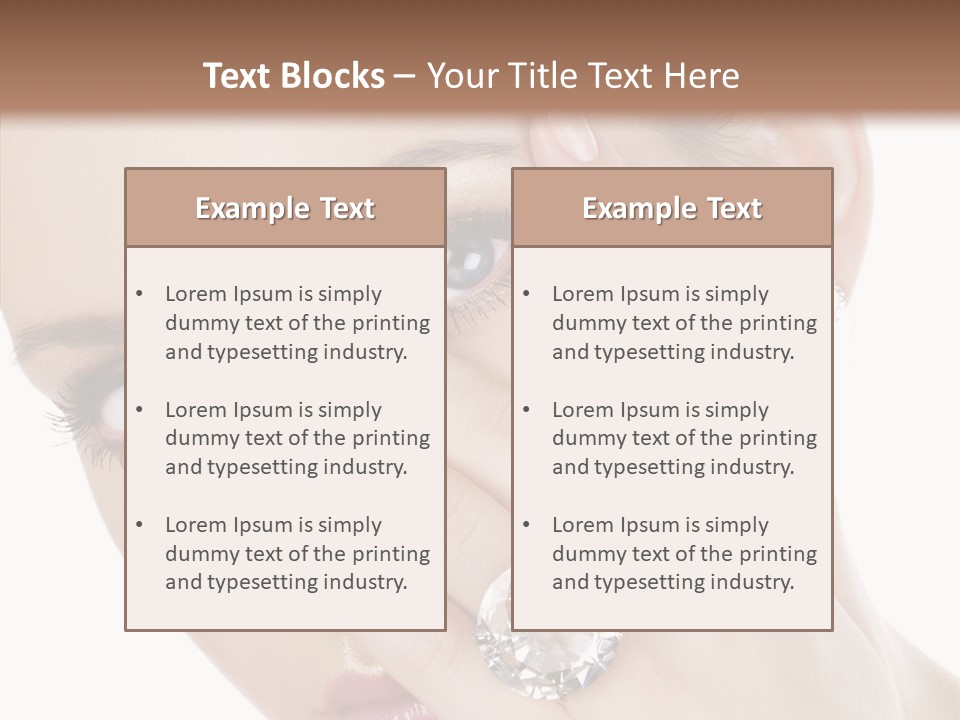 Fingers Makeup Gorgeous PowerPoint Template