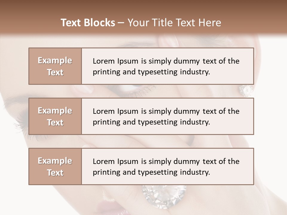 Fingers Makeup Gorgeous PowerPoint Template