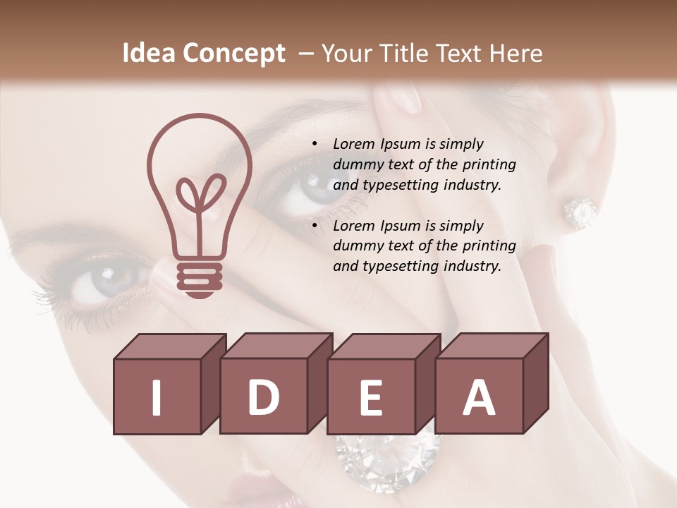 Fingers Makeup Gorgeous PowerPoint Template