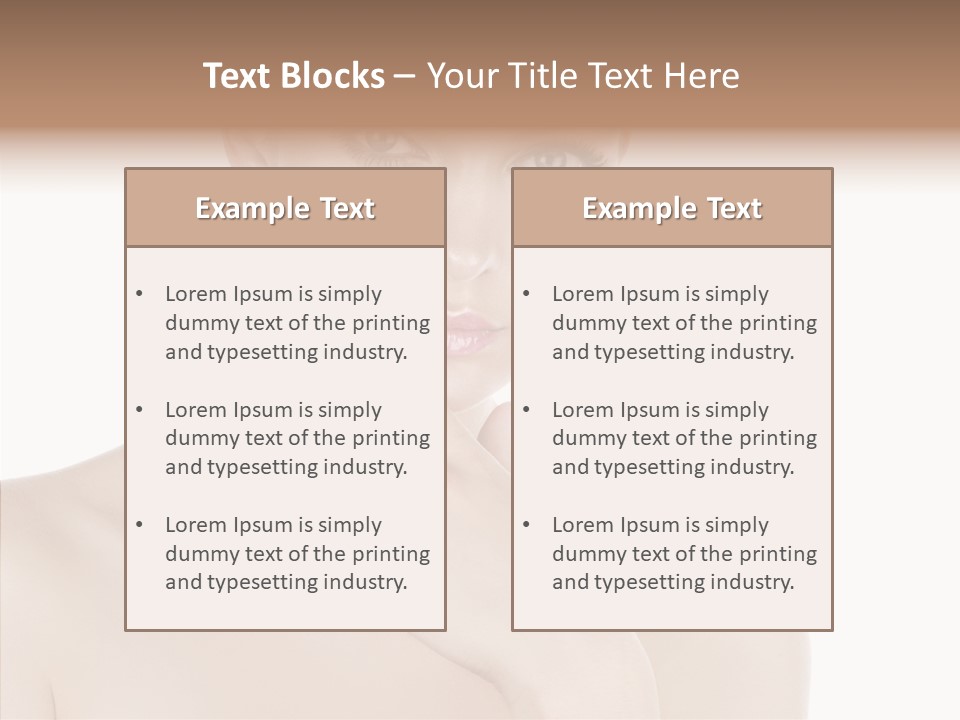 Manicure Complexion Face PowerPoint Template