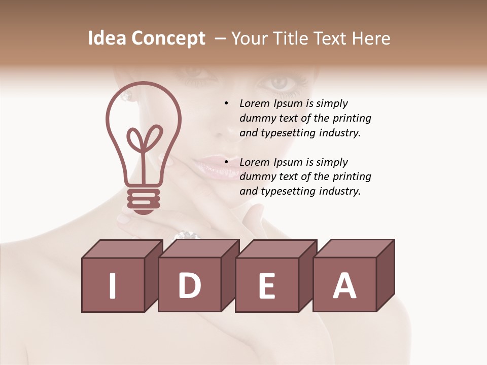 Manicure Complexion Face PowerPoint Template