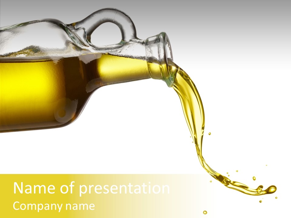 Isolated Oil Ingredient PowerPoint Template