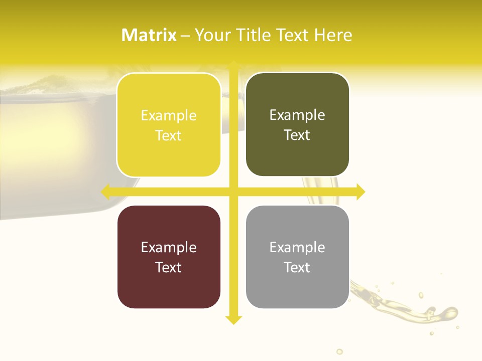 Isolated Oil Ingredient PowerPoint Template