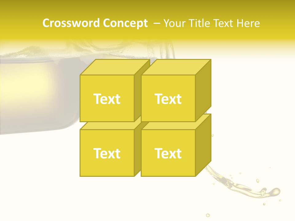 Isolated Oil Ingredient PowerPoint Template