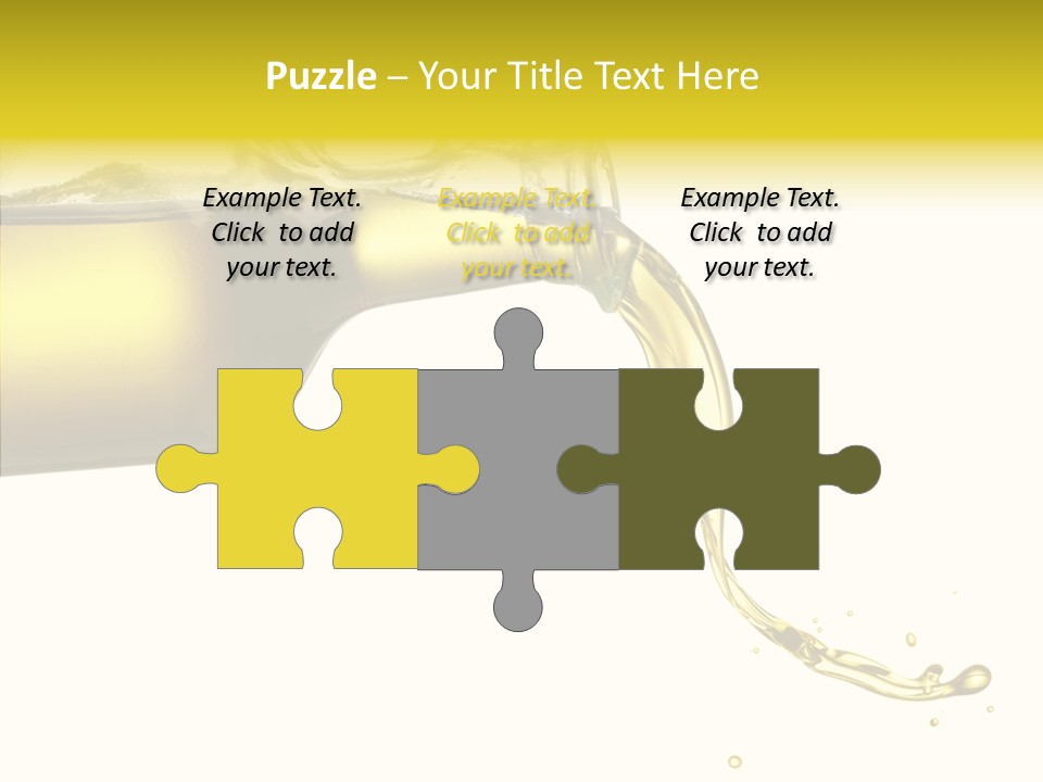 Isolated Oil Ingredient PowerPoint Template