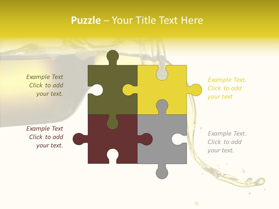 Isolated Oil Ingredient PowerPoint Template