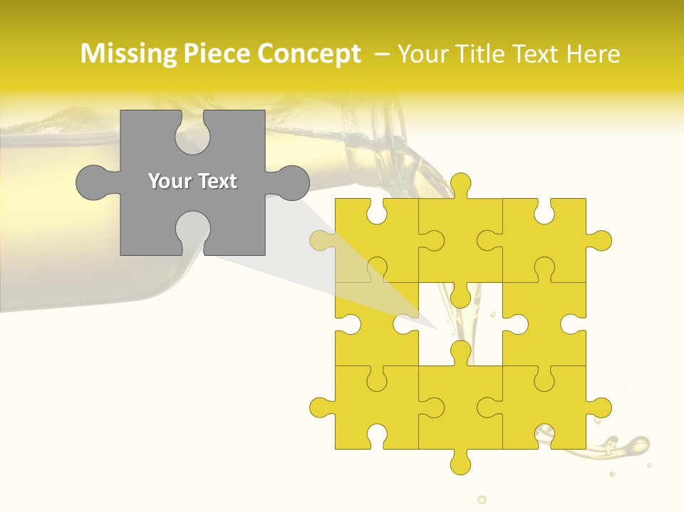 Isolated Oil Ingredient PowerPoint Template