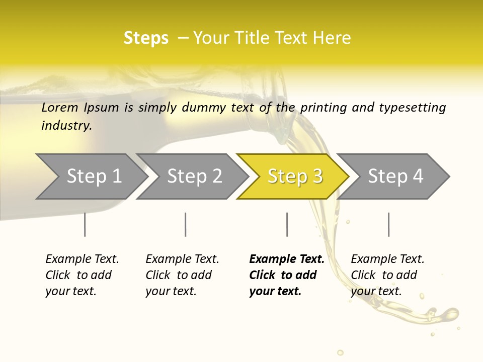 Isolated Oil Ingredient PowerPoint Template