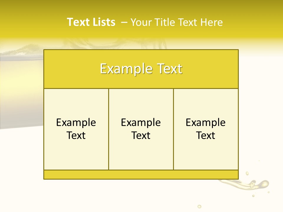 Isolated Oil Ingredient PowerPoint Template