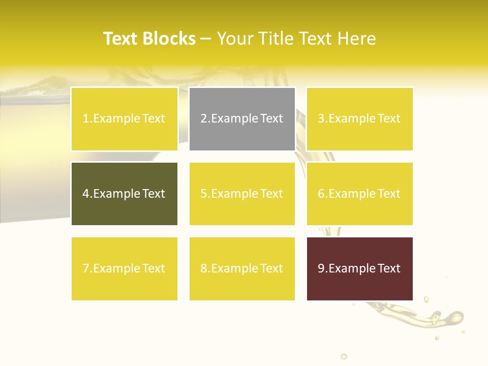 Isolated Oil Ingredient PowerPoint Template