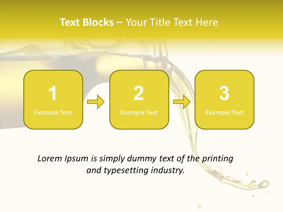 Isolated Oil Ingredient PowerPoint Template