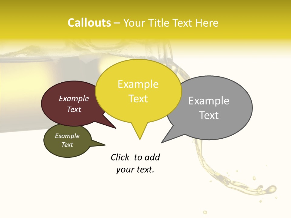 Isolated Oil Ingredient PowerPoint Template